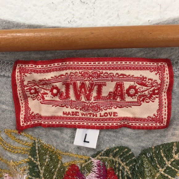 Johnny Was V Neck Cotten Short Sleeve Tee Shirt - Picture 6 of 9